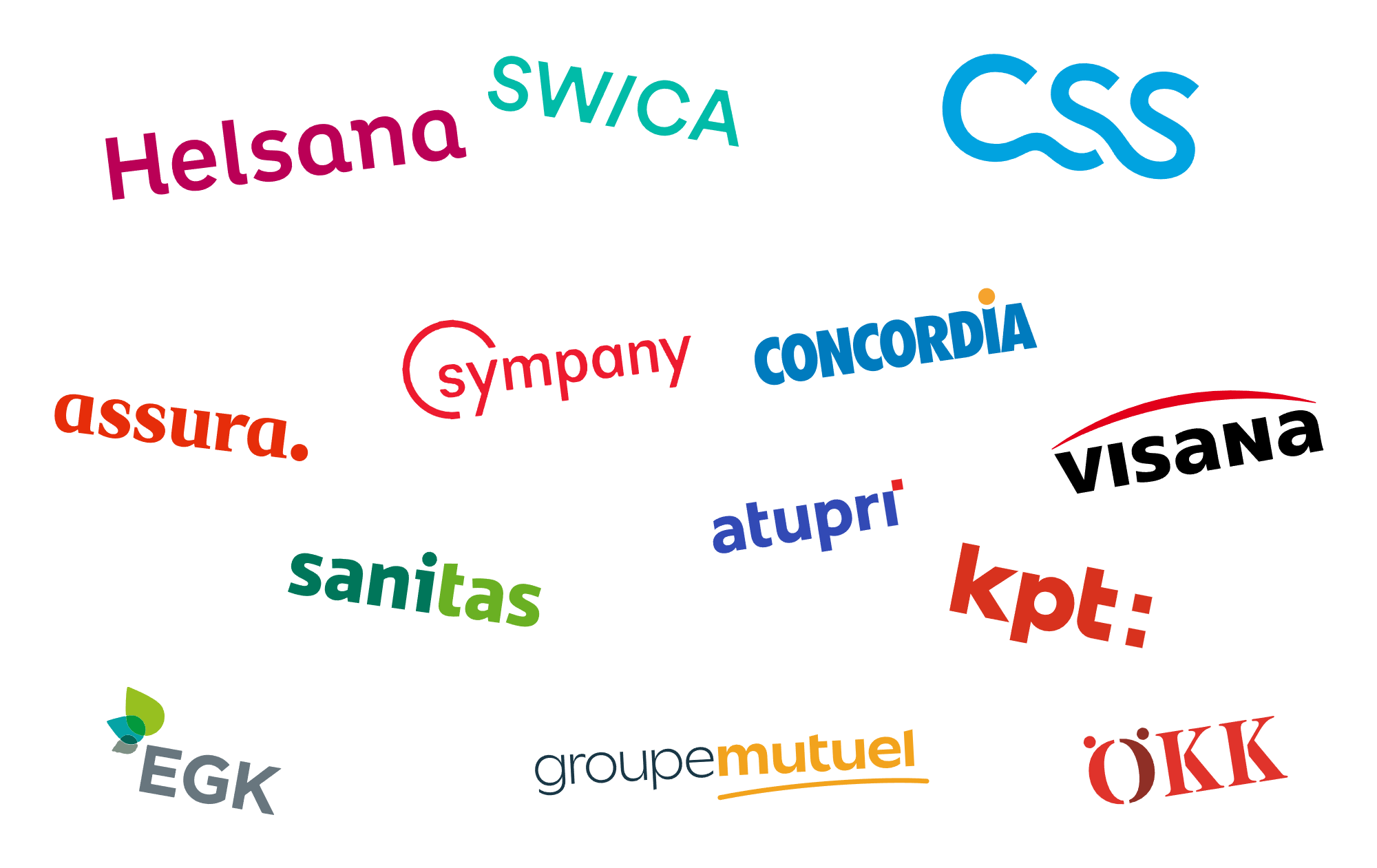 Logos der Krankenkassen